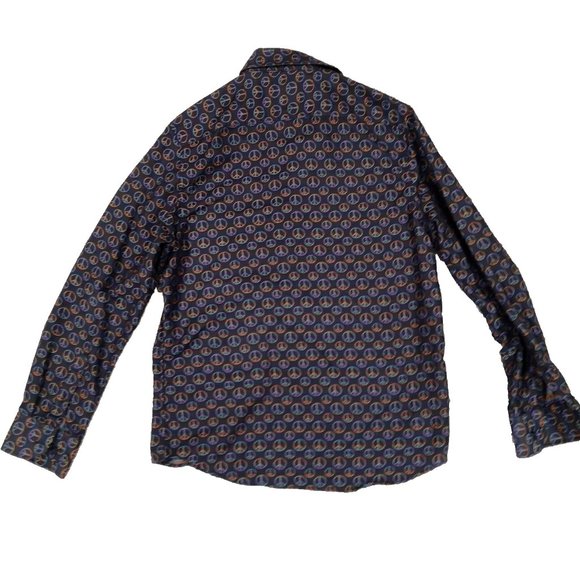 John Lennon shirt men’s size M peace sign long sleeve black + multi color peace - Picture 6 of 6